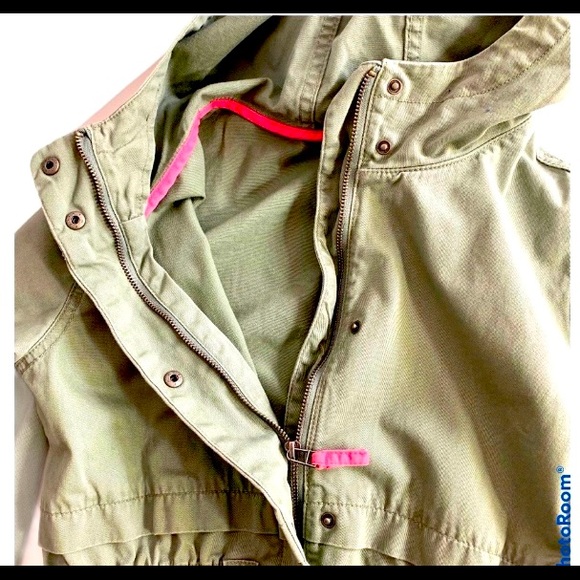 Old Navy Green Khaki Jacket Sz XL (14) - Picture 2 of 3